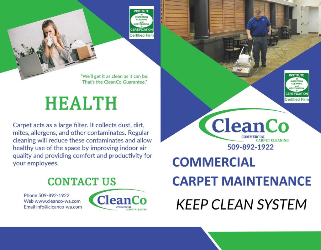 commercial carpet cleaning brochure